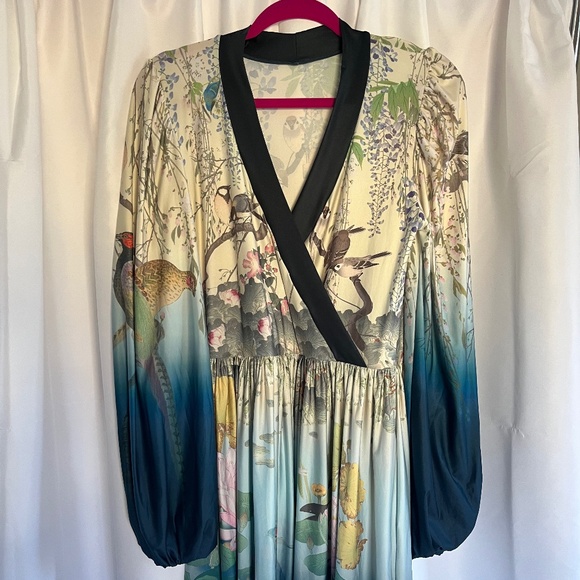 BlackMilk “DON'T BE KOI WRAP DRESS” Size M  Birds - Picture 3 of 5